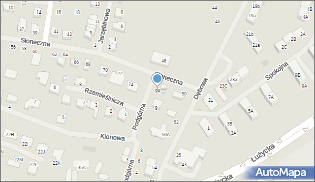 Sianów, Rzemieślnicza, 9A, mapa Sianów