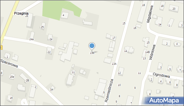 Siemianice, Rzemieślnicza, 13b, mapa Siemianice