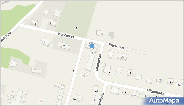 Siemianice, Rzemieślnicza, 18, mapa Siemianice