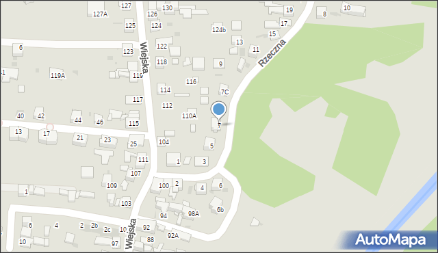 Siemianowice Śląskie, Rzeczna, 7, mapa Siemianowice Śląskie