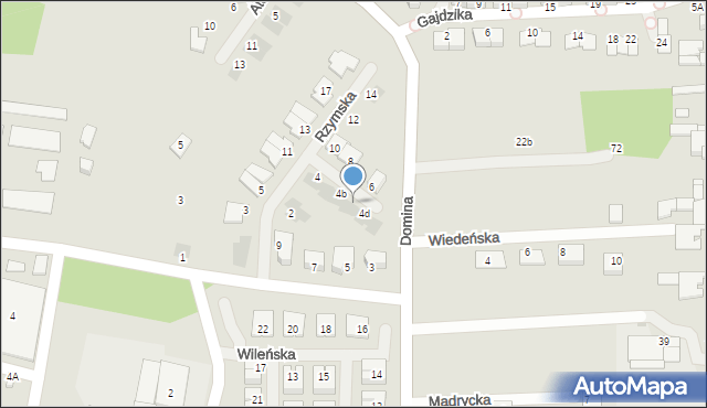 Siemianowice Śląskie, Rzymska, 4c, mapa Siemianowice Śląskie