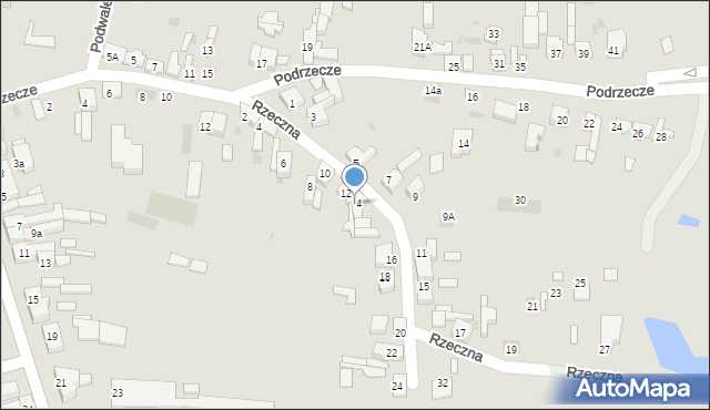 Sieradz, Rzeczna, 14, mapa Sieradz
