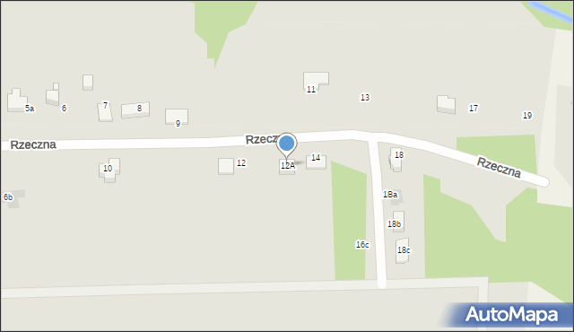 Siewierz, Rzeczna, 12A, mapa Siewierz