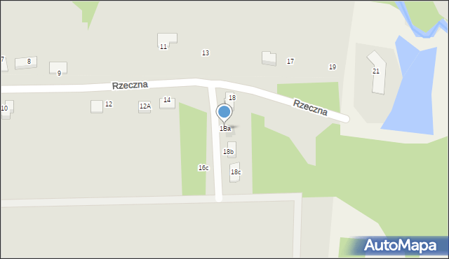 Siewierz, Rzeczna, 18a, mapa Siewierz
