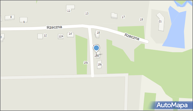 Siewierz, Rzeczna, 18b, mapa Siewierz