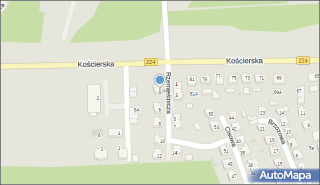 Skarszewy, Rzemieślnicza, 4, mapa Skarszewy