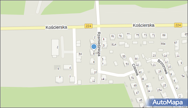 Skarszewy, Rzemieślnicza, 6, mapa Skarszewy