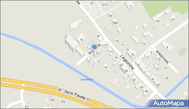 Skarżysko-Kamienna, Rzeczna, 5, mapa Skarżysko-Kamienna