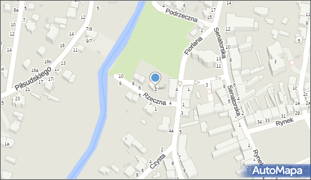 Skierniewice, Rzeczna, 2, mapa Skierniewic