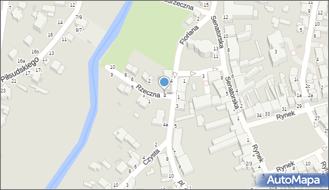 Skierniewice, Rzeczna, 4, mapa Skierniewic