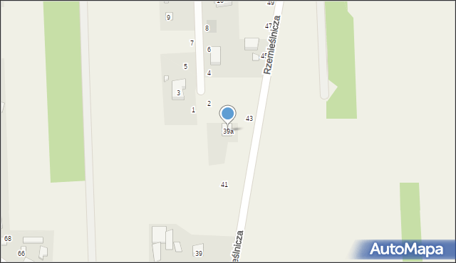 Skotniki, Rzemieślnicza, 39a, mapa Skotniki
