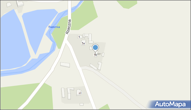 Skrzynno, Rzeczna, 5b, mapa Skrzynno