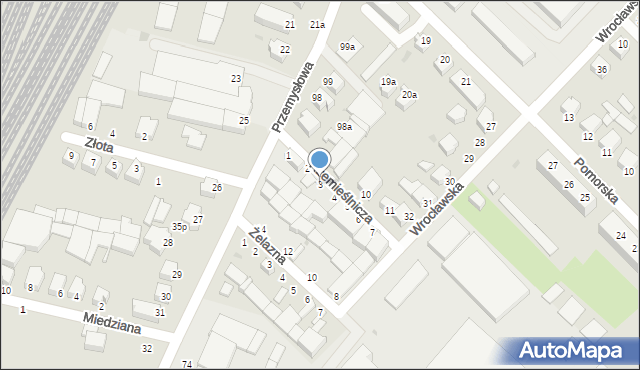 Słupsk, Rzemieślnicza, 3, mapa Słupska