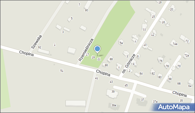 Sobótka, Rzemieślnicza, 19c, mapa Sobótka