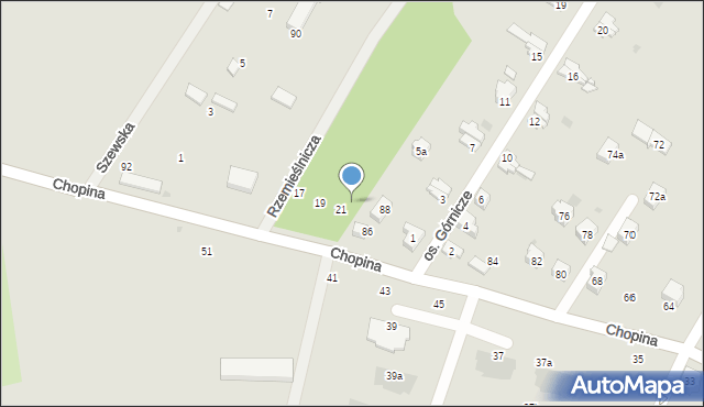 Sobótka, Rzemieślnicza, 21b, mapa Sobótka