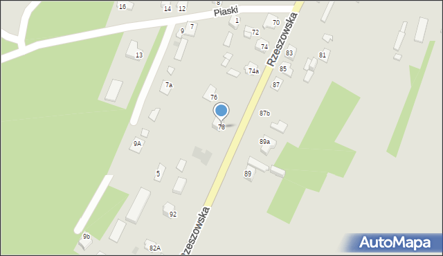 Sokołów Małopolski, Rzeszowska, 78, mapa Sokołów Małopolski
