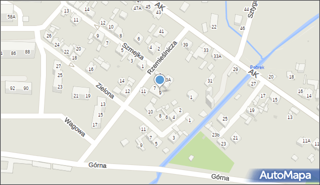 Sosnowiec, Rzemieślnicza, 9, mapa Sosnowca