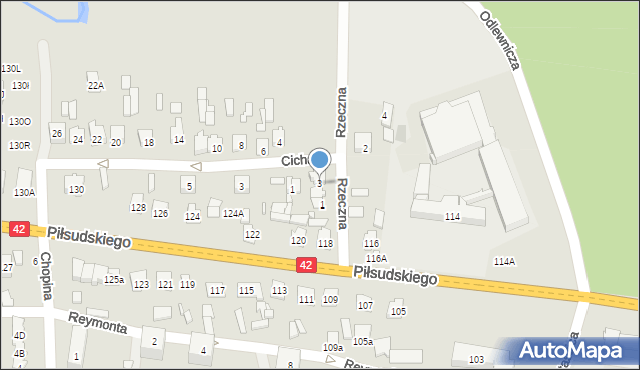 Stąporków, Rzeczna, 3, mapa Stąporków