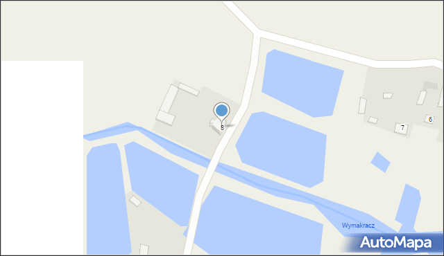 Stare Bosewo, Rzeczna, 8a, mapa Stare Bosewo