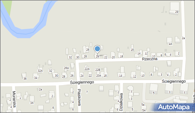 Starogard Gdański, Rzeczna, 24, mapa Starogard Gdański