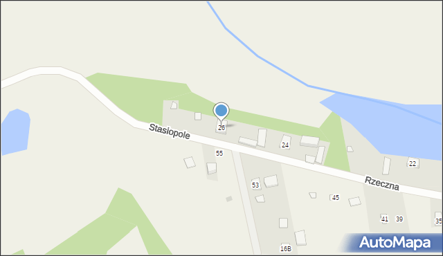 Stasiopole, Rzeczna, 26, mapa Stasiopole