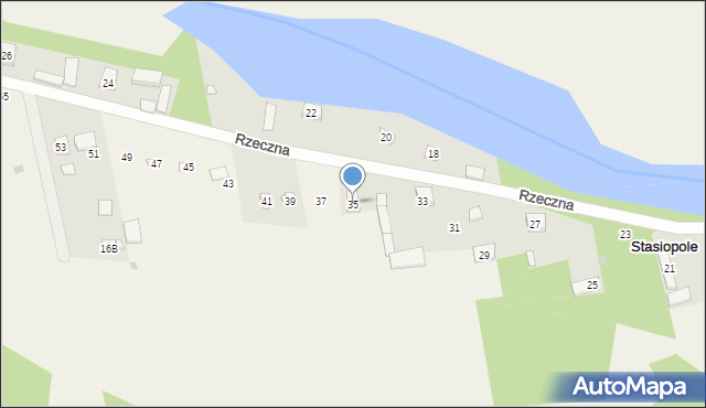 Stasiopole, Rzeczna, 35, mapa Stasiopole