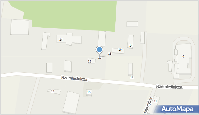 Stężyca, Rzemieślnicza, 20, mapa Stężyca