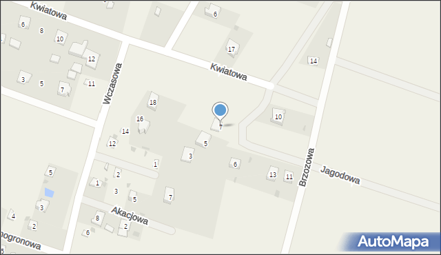 Strumiany, Rzemieślnicza, 7, mapa Strumiany