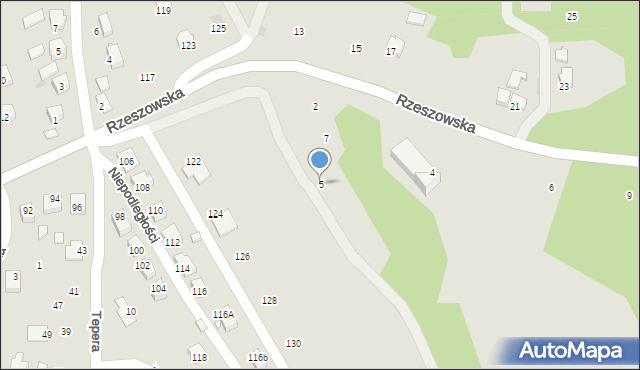 Strzyżów, Rzeszowska, 5, mapa Strzyżów