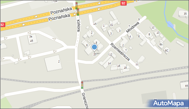 Swarzędz, Rzemieślnicza, 10, mapa Swarzędz