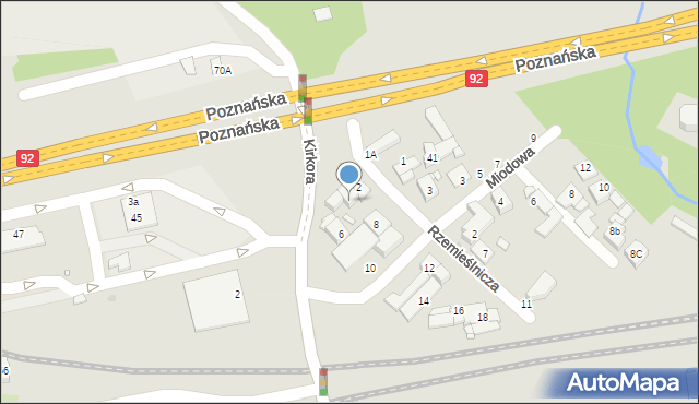 Swarzędz, Rzemieślnicza, 4, mapa Swarzędz