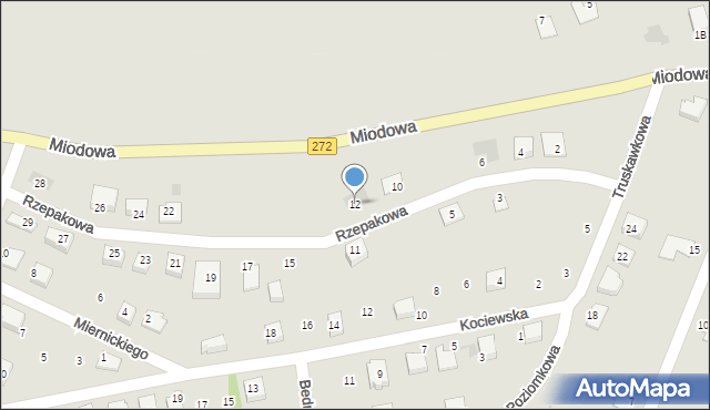 Świecie, Rzepakowa, 12, mapa Świecie