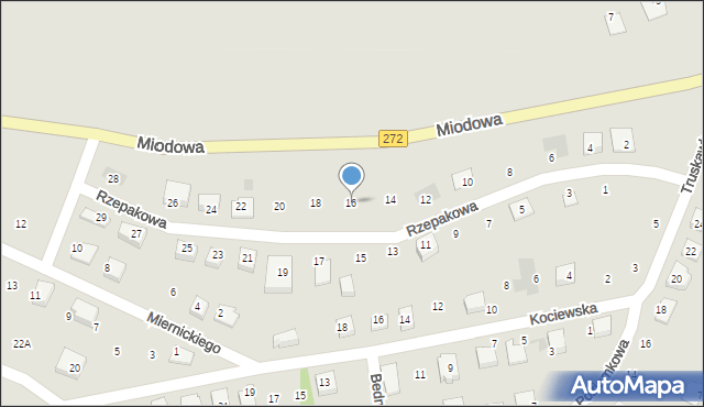 Świecie, Rzepakowa, 16, mapa Świecie