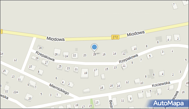 Świecie, Rzepakowa, 18, mapa Świecie