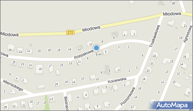 Świecie, Rzepakowa, 7, mapa Świecie