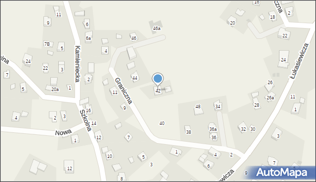 Świerzowa Polska, Rzeczna, 42, mapa Świerzowa Polska