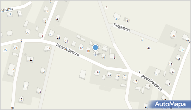 Szymbark, Rzemieślnicza, 8, mapa Szymbark