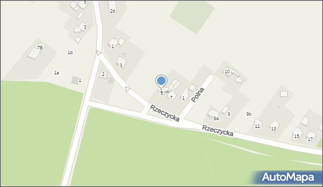 Taciszów, Rzeczycka, 5, mapa Taciszów