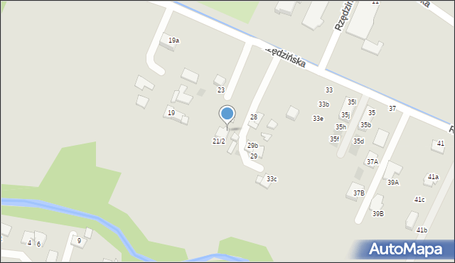 Tarnów, Rzędzińska, 25, mapa Tarnów