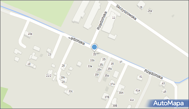 Tarnów, Rzędzińska, 33, mapa Tarnów