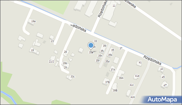 Tarnów, Rzędzińska, 33e, mapa Tarnów