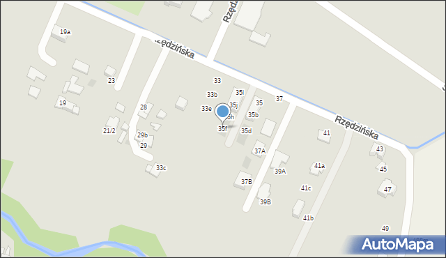 Tarnów, Rzędzińska, 35f, mapa Tarnów