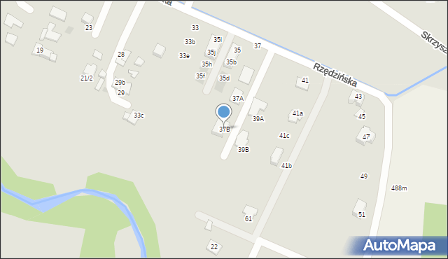 Tarnów, Rzędzińska, 37B, mapa Tarnów
