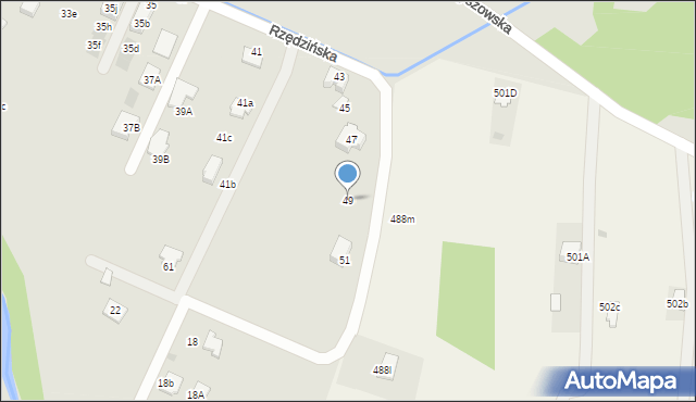 Tarnów, Rzędzińska, 49, mapa Tarnów