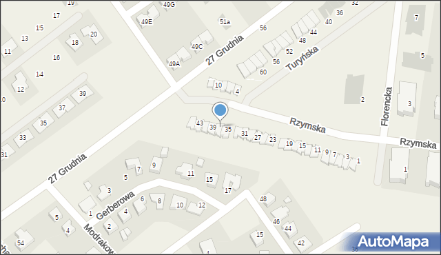 Tarnowo Podgórne, Rzymska, 37, mapa Tarnowo Podgórne
