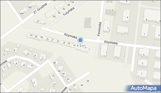 Tarnowo Podgórne, Rzymska, 7, mapa Tarnowo Podgórne