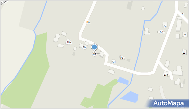 Tuchów, Rzeczna, 6B, mapa Tuchów