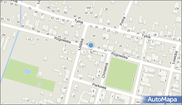 Tuszyn, Rzgowska, 7a, mapa Tuszyn