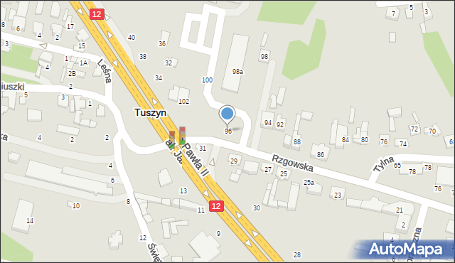 Tuszyn, Rzgowska, 96, mapa Tuszyn
