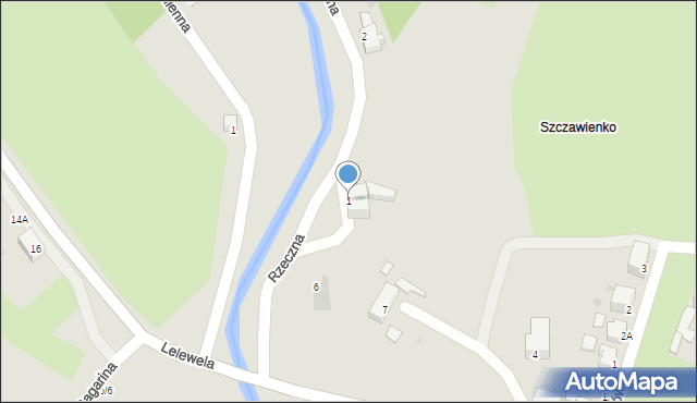 Wałbrzych, Rzeczna, 1, mapa Wałbrzycha